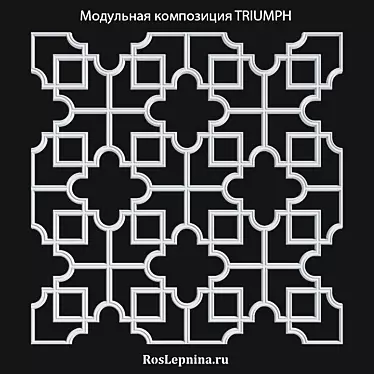 Triumph Modular Composition - Elegant Styling for Walls and Ceilings 3D model image 1 
