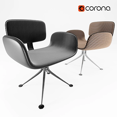Sleek Modern Chair - Contemporary Design & High-Quality Construction 3D model image 1 