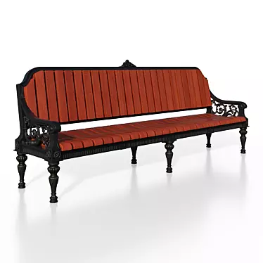 Grand Theater Bench 3D model image 1 