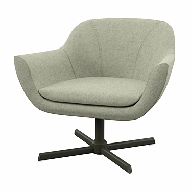 Sleek Green Camira Guest Chair 3D model image 1 