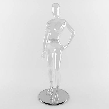 Transparent Female Mannequin 3D model image 1 