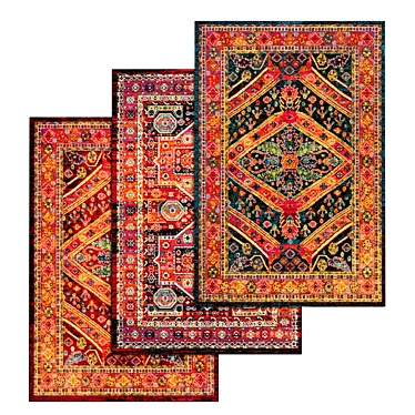 Versatile Carpet Set: High-Quality Textures 3D model image 1 