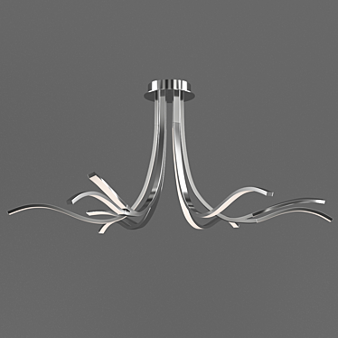 CORINTO Chandelier: OM Mantra Elegance 3D model image 1 