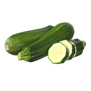 4k PBR Zucchini with V-Ray Conversion 3D model image 1 