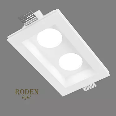 RODEN-light RD-211: Plaster Recessed Light 3D model image 1 