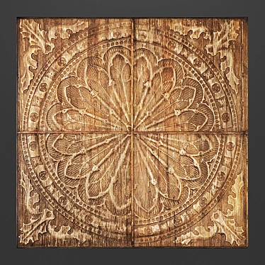 Wood Wall Panel by Billy Moon 3D model image 1 