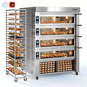 WIESHEU EBO 128 M Convection Oven 3D model image 1 