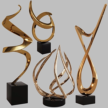 Dynamic Fireball Sculpture Award 3D model image 1 