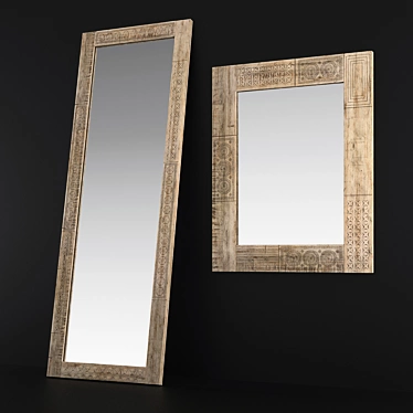 Puro Collection Mirrors: Charming & Unique 3D model image 1 