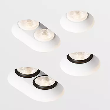 XAL Invisible Trimless Round LED Lights 3D model image 1 
