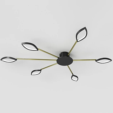 Daggry Modern Metal Ceiling Chandelier 3D model image 1 