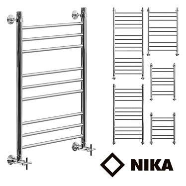 Nick LP_ (g2): Heated Towel Rail in Various Sizes 3D model image 1 