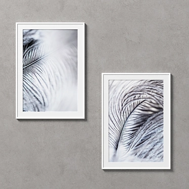 2-Piece Gallery Frames Set 3D model image 1 