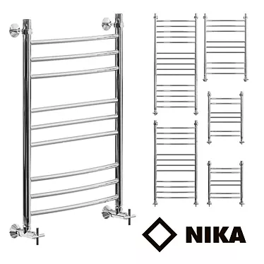 Sleek and Stylish Heated Towel Rail 3D model image 1 