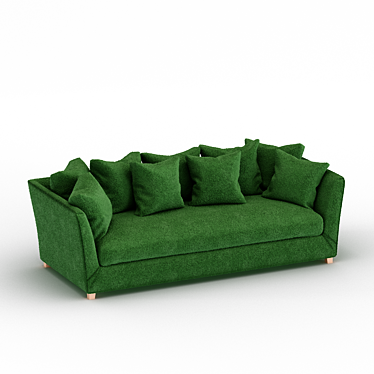 Elegant Vogue Sofa 3D model image 1 