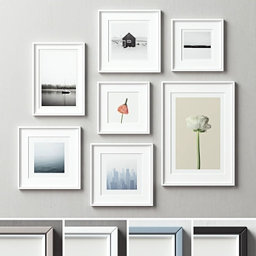 Versatile Picture Frame Set 3D model image 1 