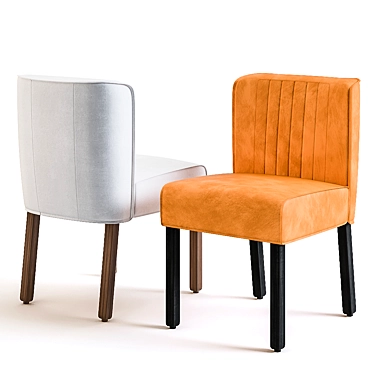 Elegant Poly Chair 3D model image 1 