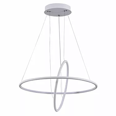 Modern White Pendant Lamp with 85W LED - Nola MOD807 3D model image 1 