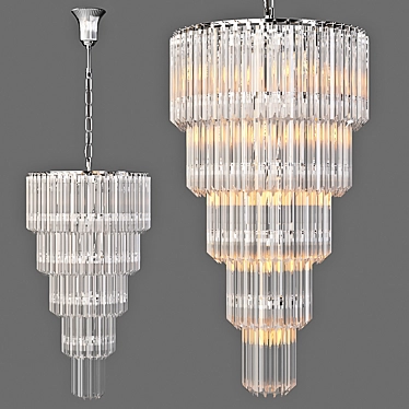 Elegant Pendant Lamp - Alpina L 3D model image 1 