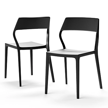 Contemporary SEDIA Chair 03 3D model image 1 