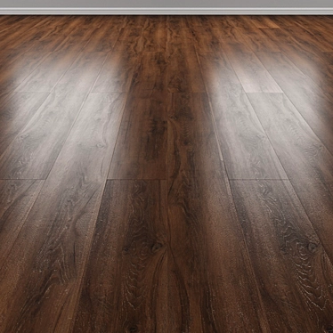 Ceramo Vinilam Oak Burn 8885-EIR: Durable, Authentic-Looking Vinyl Flooring 3D model image 1 