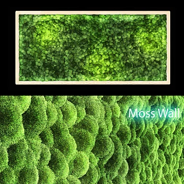 Evergreen Moss Wall: Nature-Inspired 3D Model 3D model image 1 