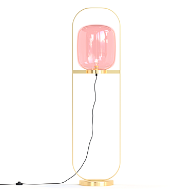 Kare Floor Lamp Jupiter Pink-Brass