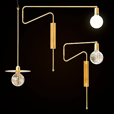 Modern House Doctor Lamps 3D model image 1 