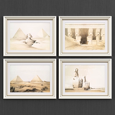 Modern Egyptian Art Collection 3D model image 1 
