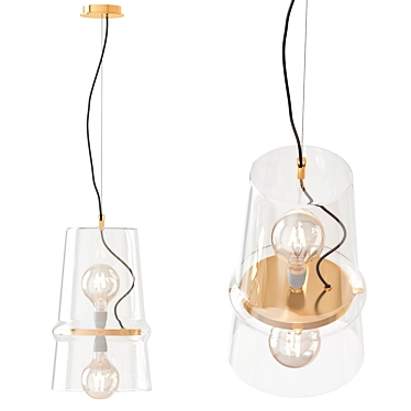 Elegant Starlit Glow: Tenue De Soiree 3000 Ceiling Light 3D model image 1 