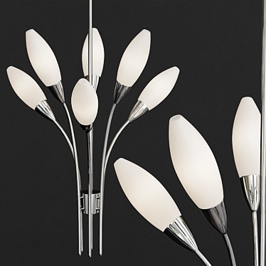 Elegant Calista 6-Light Chandelier 3D model image 1 