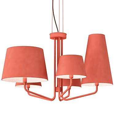 Tria Hanging Lamp: Aesthetic Illumination 3D model image 1 