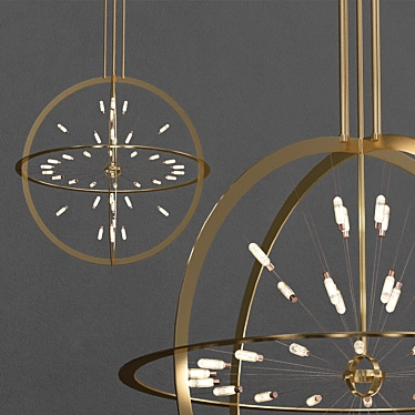 Elegance in Light: ARMILLA Chandelier 3D model image 1 