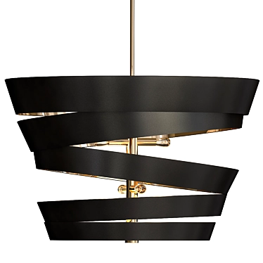 Elegant Bilbao II Pendant Light 3D model image 1 