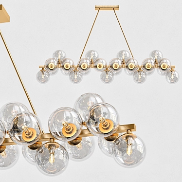  Elegant Glass Pendant Light 3D model image 1 