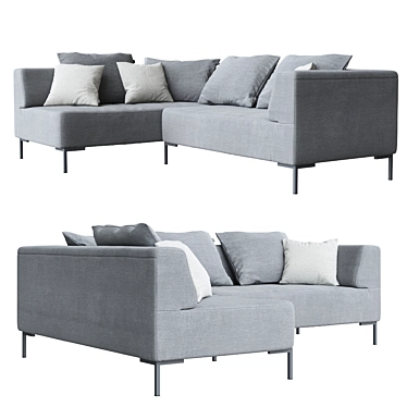 Modern 185 Sofa: Luxurious Comfort 3D model image 1 