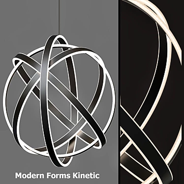 Sleek Modern Forms Kinetic Pendant 3D model image 1 