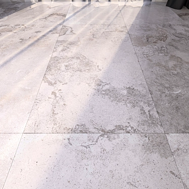 Elegant Marble Floor Tiles 3D model image 1 