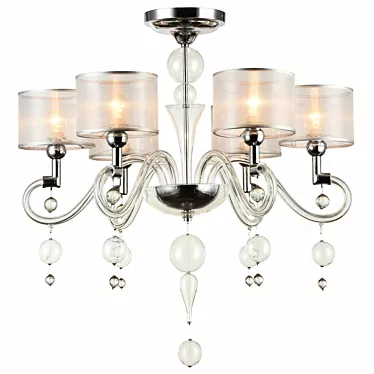 Bubble Dreams Chandelier: Neoclassic Style 3D model image 1 