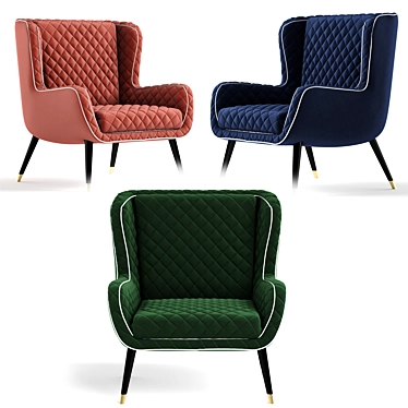 Baxter Dolly Chair: Unique Design and Comfort 3D model image 1 