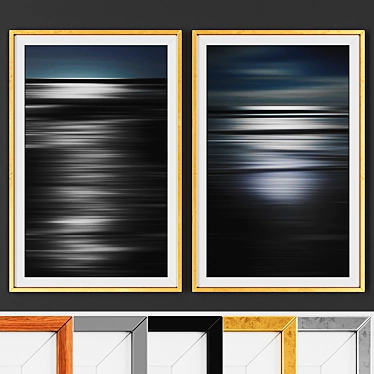 Title: Contemporary Picture Set with Frame Options 3D model image 1 