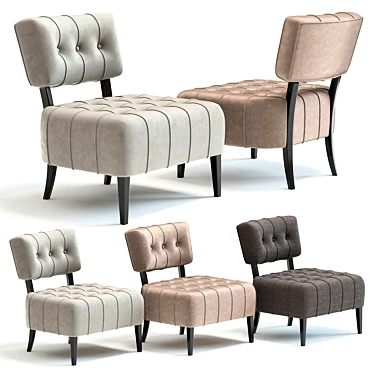 Coco Armchair: Modern Elegance for Your Home 3D model image 1 