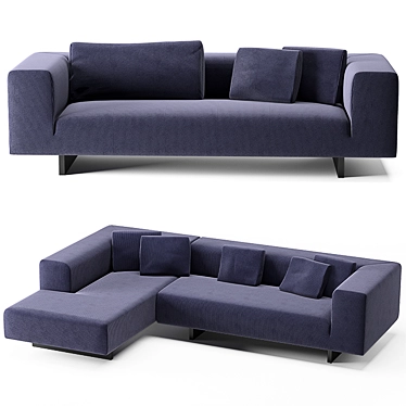 Modern Minimalist Atollo Next Sofa 3D model image 1 