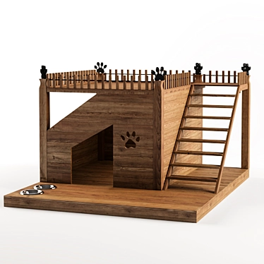 Spacious Doghouse | 1110x1350x800 mm 3D model image 1 