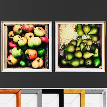 Modern Picture Set with Multiple Frame Choices 3D model image 1 