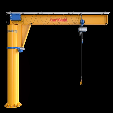 Vintage Crane Lift Set 3D model image 1 