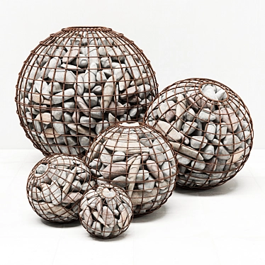 3D Max Gabion Sphere Pebble 3D model image 1 