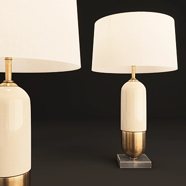 Sleek Tavi Lamp: Modern Elegance 3D model image 1 