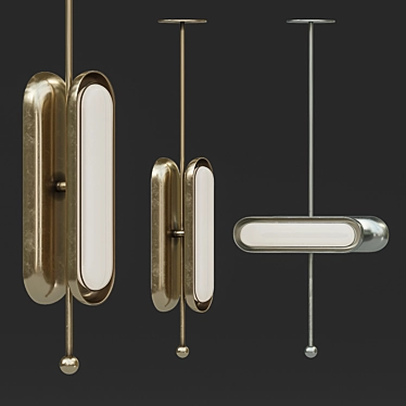 Circuit 2 Pendant: Sleek and Versatile 3D model image 1 