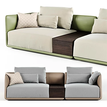 Modern Corner Sofa: Camerich Elan 3D model image 1 